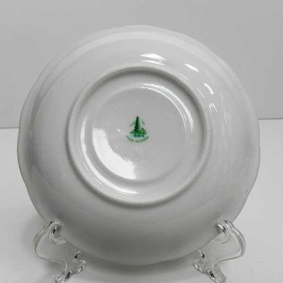 Collectable Vintage Yong Sheng Porcelain Cup & Saucer Black Leaf Yellow Flower - Picture 3 of 8